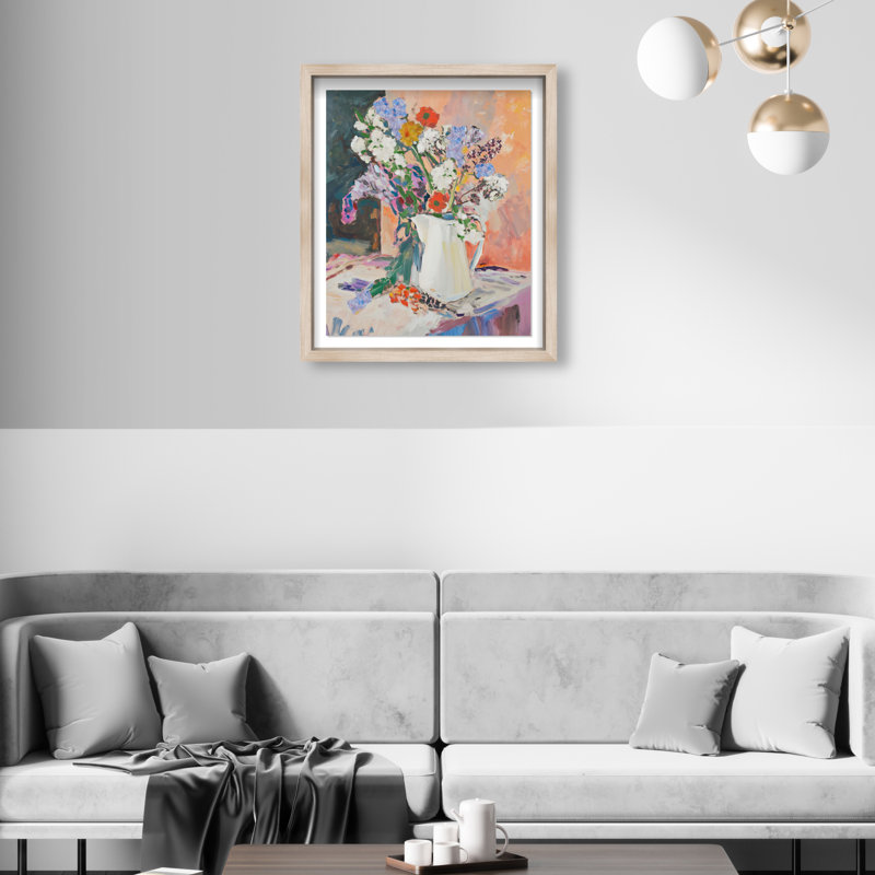 Ridgeway Still Life Lilac Shadowbox Floral & Botanical Print by Oliver Gal, Black Frame, 16 x 20, 21.5"H x 17.5"W