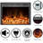 Cassella Black Electric Fireplace with 5120 BTU-1970180057