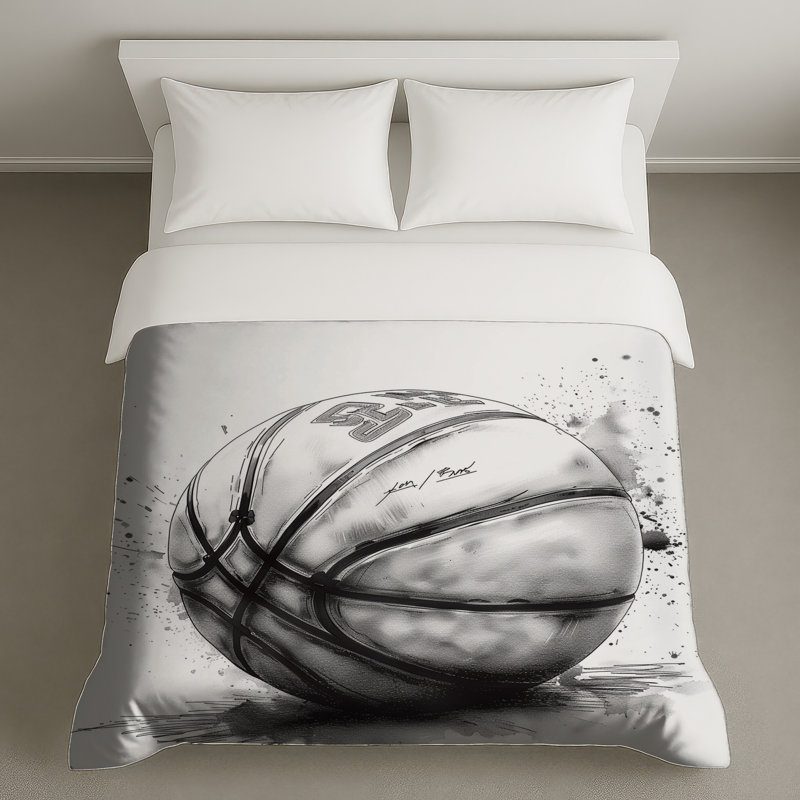 Housse de couette Basketball Bedding Sports Modern, Lit simple