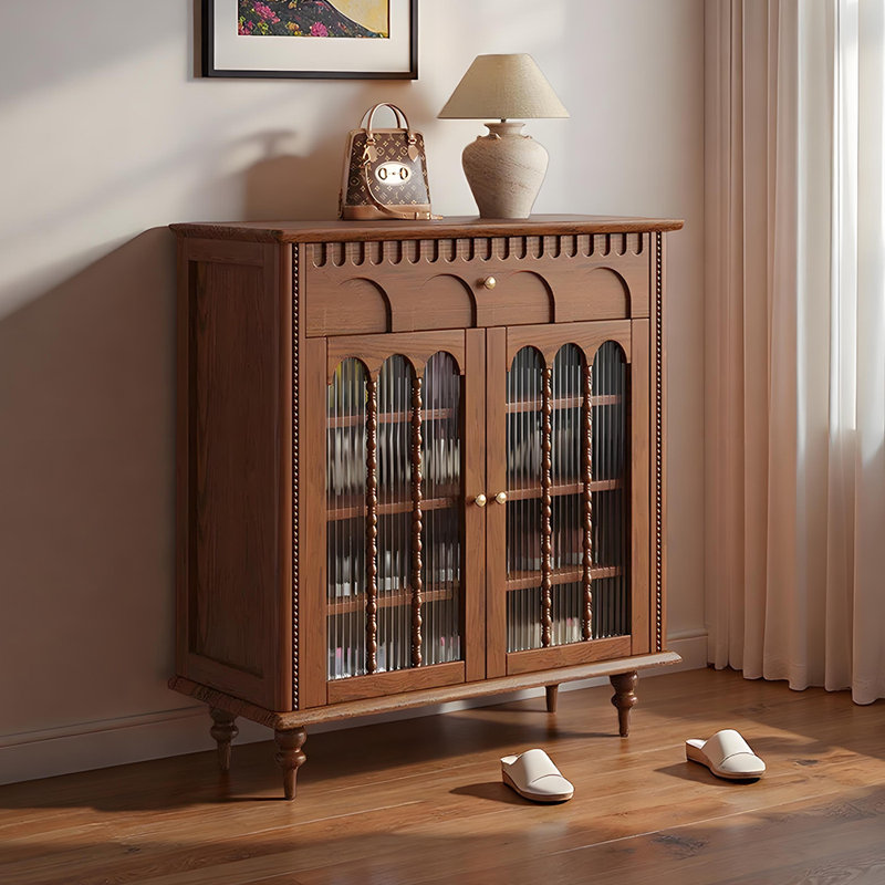 Rayne, 39.37" H x 27.56" W x 13.78" D, Bois brun foncé