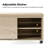 Lucrecia 34"W Modern Sliding Tambour Door Coffee Table With Drawer Storage-1816823358
