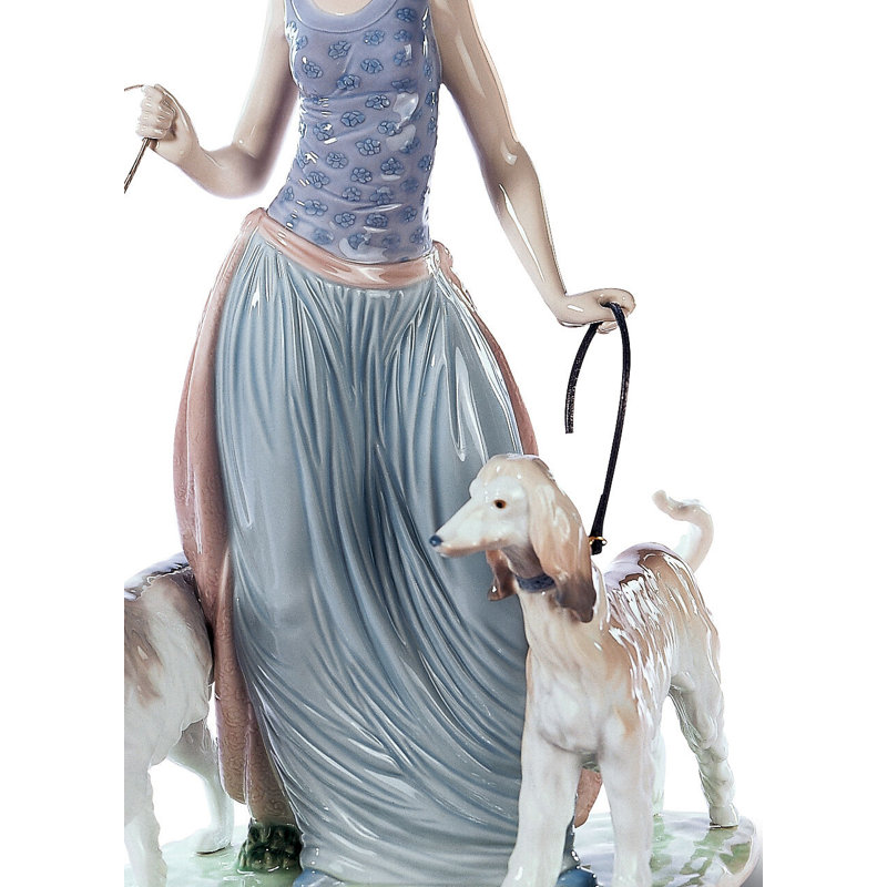 Elegant Promenade Woman Figurine