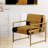 Walt Crossing Paths II - Upholstered Modern Yellow And Black Accent Arm Chair-1141238292
