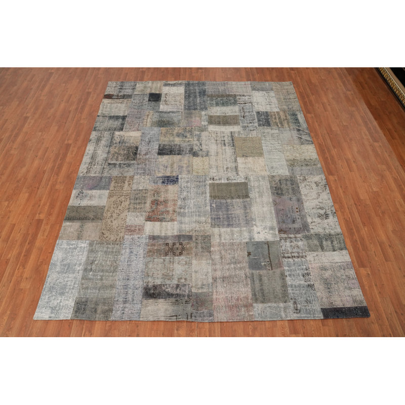 Handmade Patchwork Distressed Area Rug 8x10
