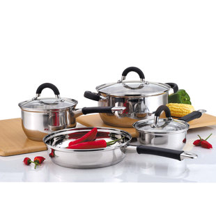Batterie de cuisine en acier inoxydable 7 pièces Culinaire Edge