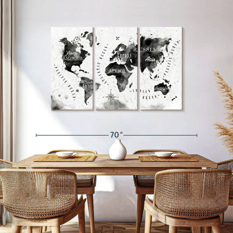 Aliaz Map, 36" H x 57" W