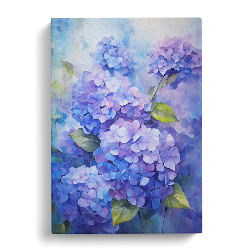 Hydrangea Impressionism No.2 - No Frame Print, 50cm H x 35cm W x 3cm D