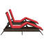  Repose-pieds de patio en rotin PE brun-1484099563-1484099562