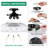 Semi Flush Mount Ceiling Light, Upgraded Larger Black Hallway Light Fixture, 3-Bulb Globe Glass Close To Ceiling Light, Indoor Hanging Light For Bedroom Kitchen Porch Hallway,Bulbs Not Included