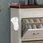 Banc de rangement blanc pour chaussures en bois massif-323759037