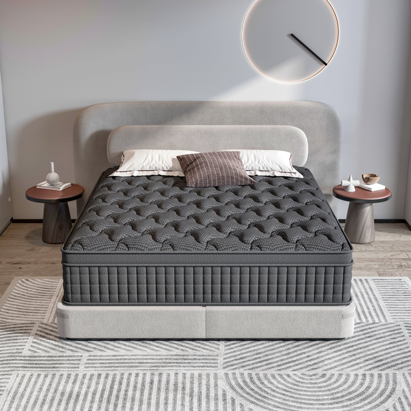 Mattress Hybrid Mattress Eurotop With Gel Open Cell Foam Motion Isolation Individually Wrapped Pocket Coils Pressure Relief Mattress