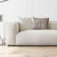 Canapé modulaire en velours blanc-137004222