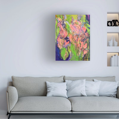 Wrapped Canvas Wall Art - Dorothy Fagan  'Iris Prolifica II' Wall Art for Living Room, Bedroom, or Office Décor  - 18x24