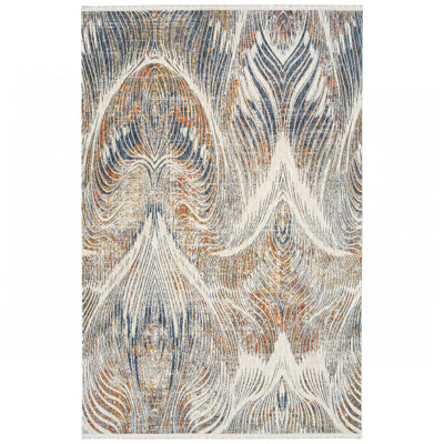Tapis moderne, abstrait et à poils courts