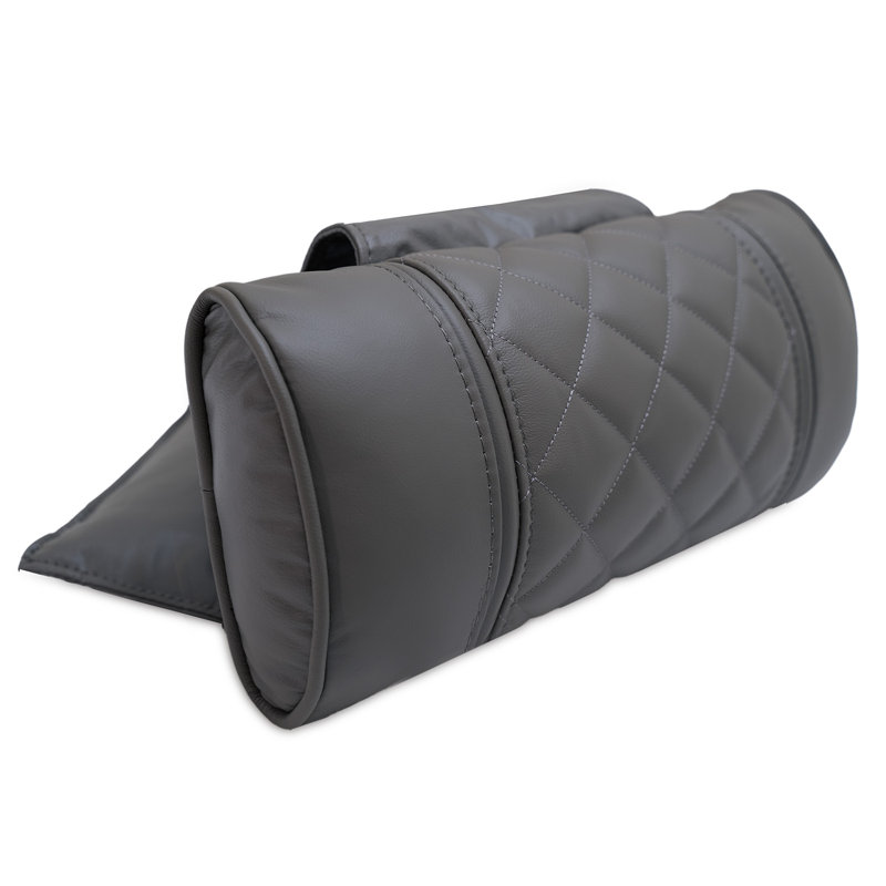 Coussin inclinable Octane Point de diamant | Cuir baie, Gris