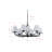 Adrian 6-Light Chandelier, Black