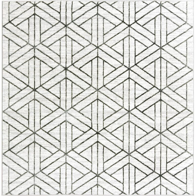 Eshin Abstract Indoor Rug, Square 7'