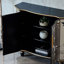 Armoire d'appoint et buffet en feuille d'argent peinte à la main