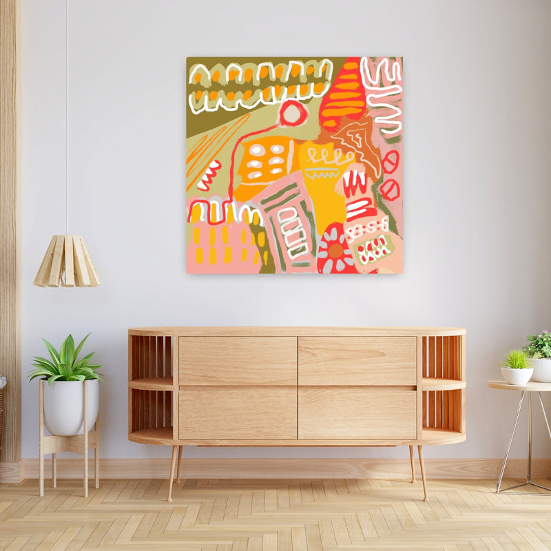 Art contemporain contemporain abstrait, H 36 po x l 36 po