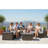 Wicker Fully Assembled 4 - Person Seating Group with Cushions-958577502