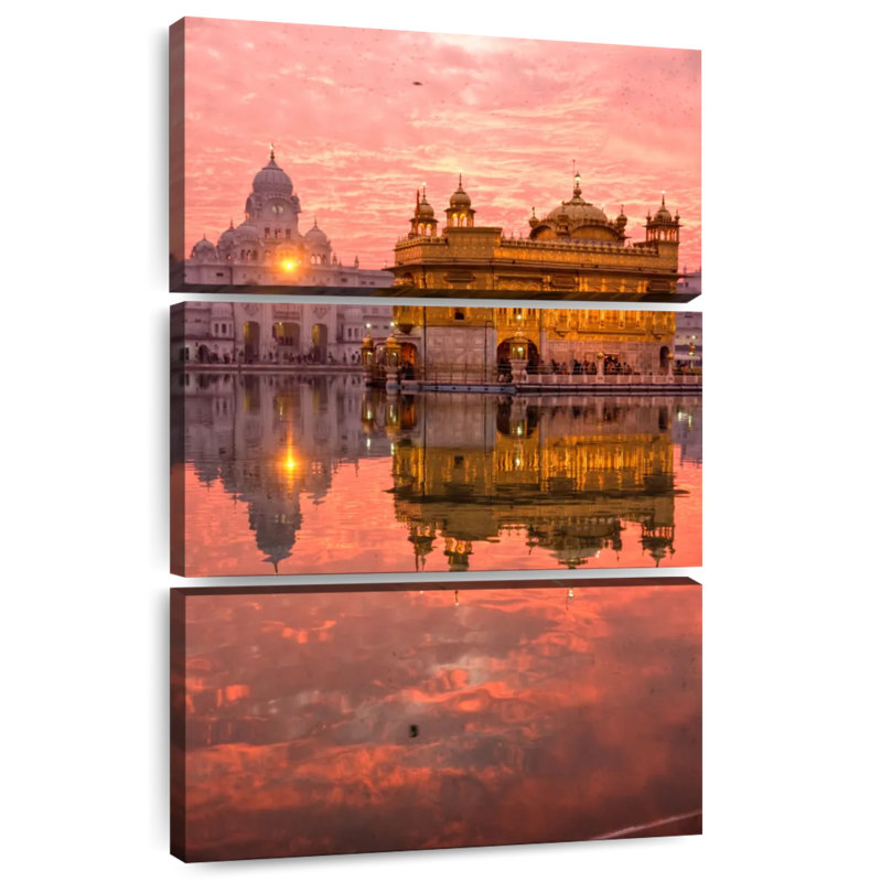 Masam Harmandir Sahib Reflection, 32" H x 20" W