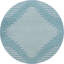 Tapis rayé en polypropylène tissé à la machine intérieur / extérieur gris / bleu-400190659