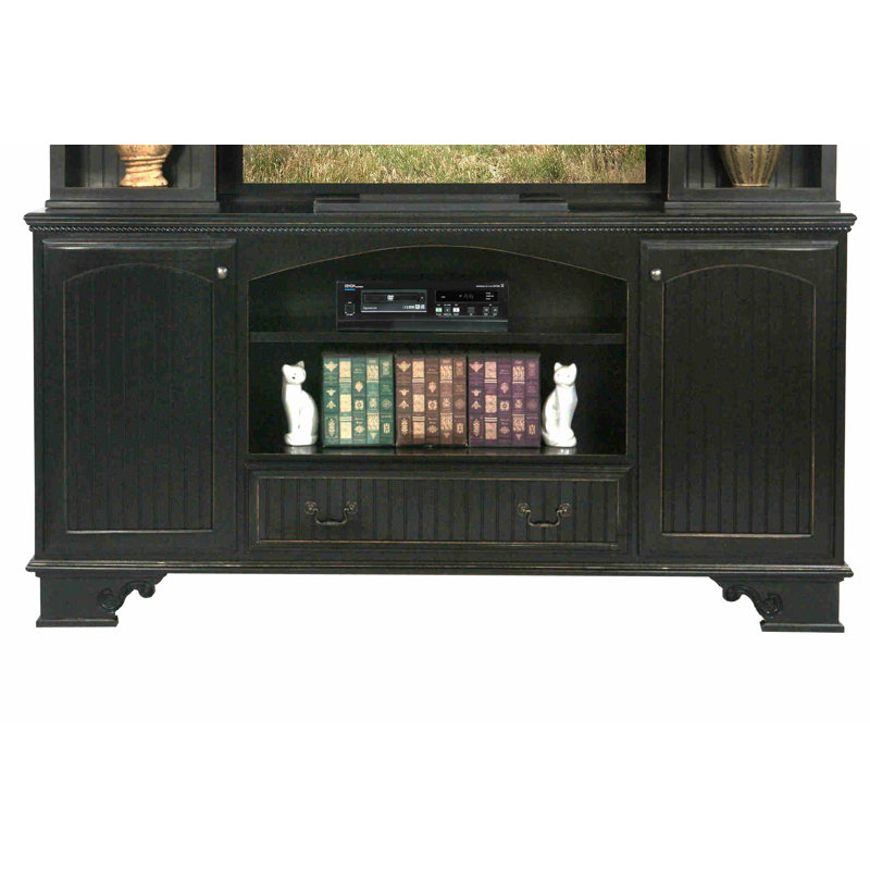 South Perth Unfinished TV Stand for TVs up to 88", Bright White, Wood