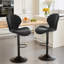 Ensemble de 2 tabourets de bar pivotants 19,29 po, tabourets de bar à hauteur de comptoir avec dossier haut, assemblage facile de 3 à 5 minutes pour le bar, la cuisine et la salle à manger-601873797-602444936
