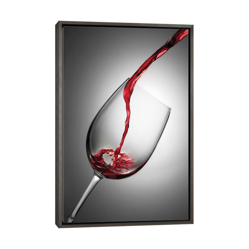 " Copa Grana " by Jesús M. García, Dark Rustic Wood Framed Canvas, 26" H x 18" W x 1.5" D