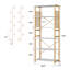 Abhiraj 10cm W Standard Bookcase