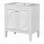 Meuble-lavabo de style rétro avec lavabo, deux portes et tablette-619339100