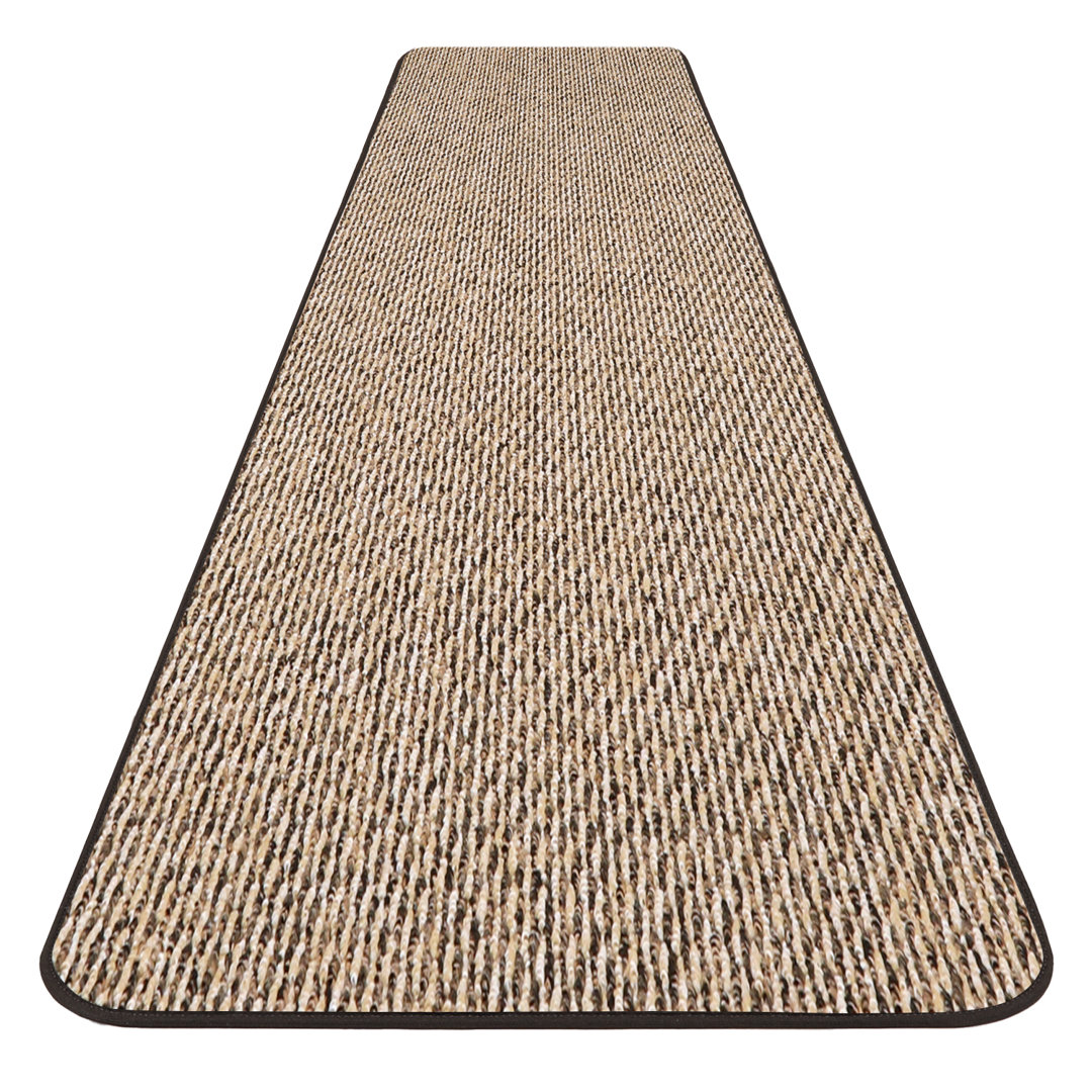 Albieri Skid-Resistant Carpet Runner - Black Ripple - Many Other Sizes To Choose From Rosecliff Heights Rug 
