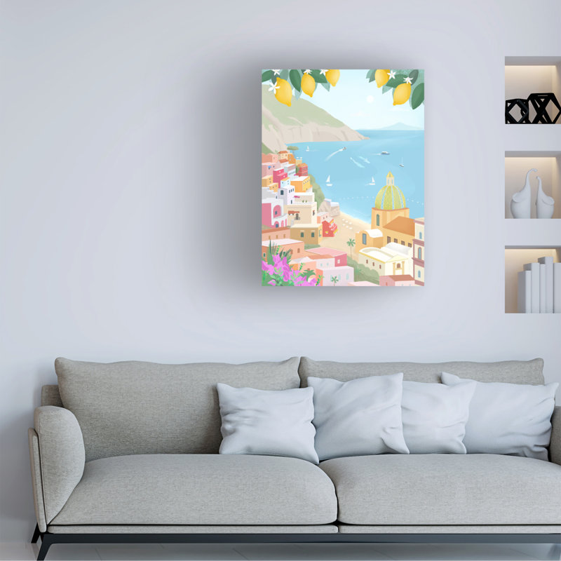 Art sur toile «ologia », Italie, H 19 po x l 14 po