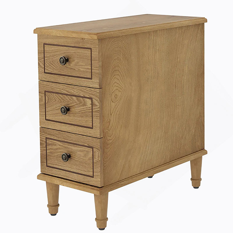 Table d'entrée étroite, table de chevet avec tiroir pour chambre à coucher