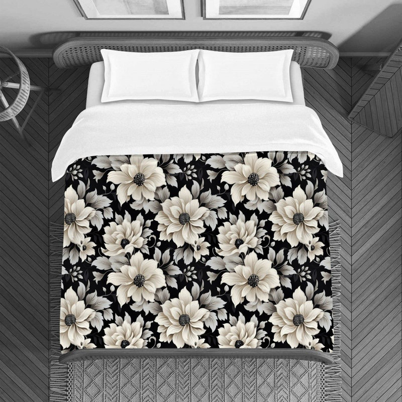 Literie florale Avonelle, Housse de couette pour lit simple