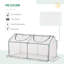 Mini 120*61*61 cm Iron 1 Piece Mini Greenhouse White with UV-resistant PE Cover