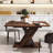 Modern Extendable Console Dining Table, Multi-Functional Design for Versatile Use