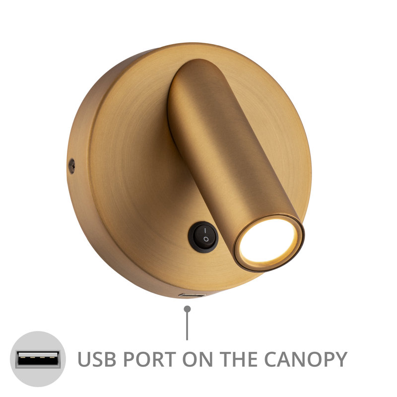 Aspire 1 - Light LED Spotlight, Aged Brass