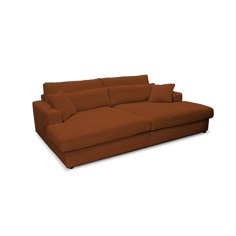Rishabh Sleeper Sofa, Orange