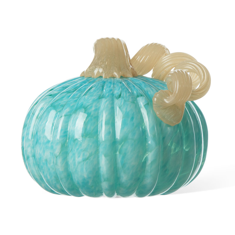 Citrouille ronde en verre 6 po, Vert