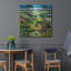  «Into The Fields» par Allan Friedlander, art mural en métal, 36 po x 36 po
