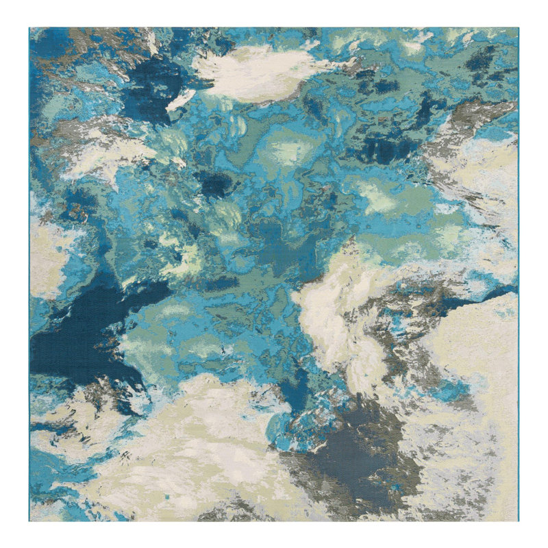 Keazia Indoor/Outdoor Area Rug, Square 10'