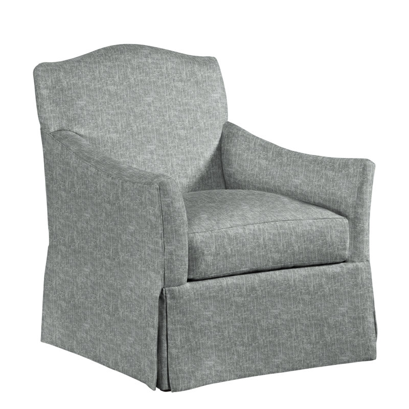Florian 32" Wide Slipcovered Armchair, Castine Gray