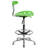 Monroe Vibrant Chrome Drafting Stool with Tractor Seat-375462288