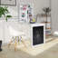 Bureau convertible flottant avec huche