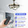 Heighton 36'' Retractable LED Ceiling Fan with Remote and Light Kit DC Motor 6 Speeds