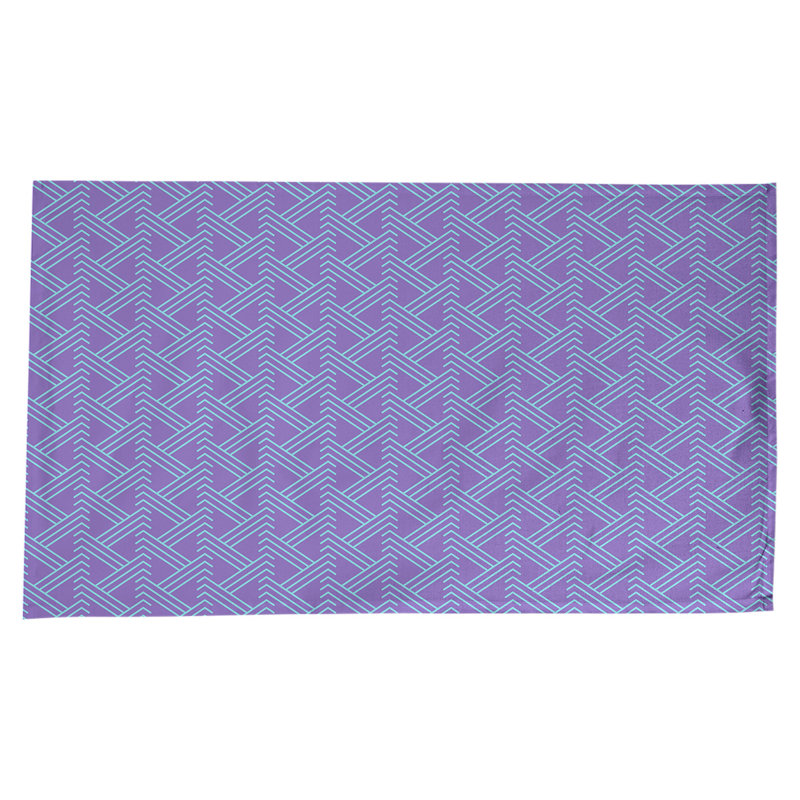 Nappe zig zag classique, Mauve / bleu sarcelle