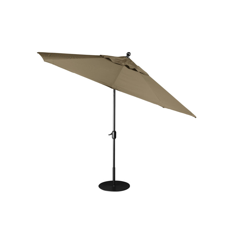 Parasol de marché 8' Portofino, Obsidienne, Gold Coast