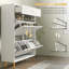 Armoire de rangement pour chaussures avec 2 tiroirs rabattables pour 12 paires de chaussures-107283076