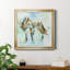 Renard sur bleu - Reproduction d'art sur toile encadrée-1015113119-1015113112